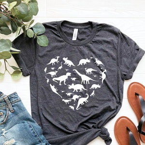 Heart of Dinosaurs, Dinosaurs Shirt, Dinosaurs T Shirt for Women, Dinosaurs for Mom, Dinosaurs T Shirt for Mother Day's Gift, Dinosaurs Tee