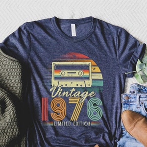 49th Birthday Gifts Shirt, Vintage 1976 Birthday Shirt, 49th Birthday Shirts, 49th Birthday Gifts for Men, 49th Birthday Gifts for Women Tee