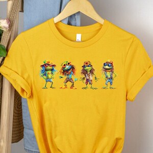 Funny Frog Shirt, Froggy Tee, Funny Frog Self Care Shirt, Frog And Toad Shirt, Cottagecore Frog Shirt, Summer Shirt, Retro Frog Tshirt, Frog