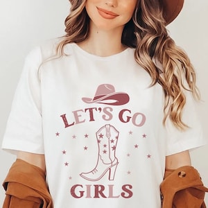 Let's Go Girls Graphic Tee, Let's Go Girls T-shirt, Retro Graphic Tee ...