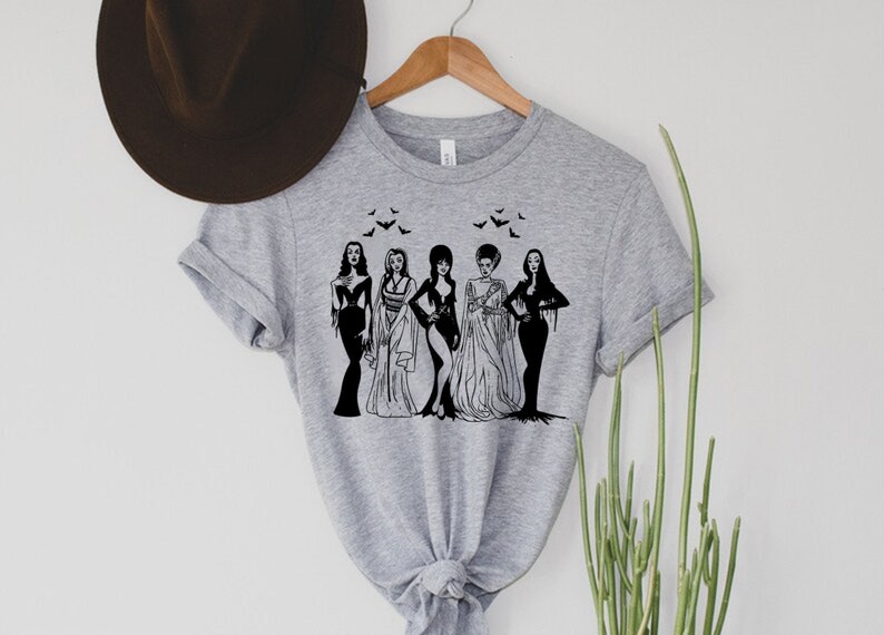 Spooky Girls Shirt, Halloween Friends Squad Shirt, Cute Halloween Shirt, Vampire Sweater, Halloween Gift for Her, Vampire Shirt, Halloween image 1