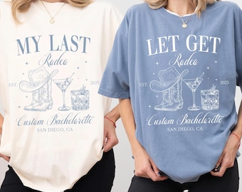 Comfort Colors® Custom Last Rodeo Bachelorette Shirt, Country Bachelorette Party, Nashville Bachelorette Shirt, Western Bach Bridesmaid Gift
