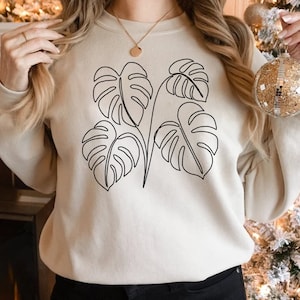 Monstera Shirt, Plant Lady Shirt, Plant Mama Crewneck, Plant Mama Gift, Plant Mom Shirt, Plant Shirt, Plant Lover Shirt, Plant Lady T-shirt image 3