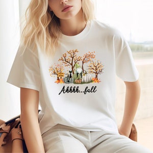 Fall Sweatshirt, Fall Shirt, Ahh Fall Shirt, Fall Season Shirt, Fall Leaves Shirt, Fall Gnome Shirt, Pumpkin Shirt, Autumn Shirt, Fall Tree image 5