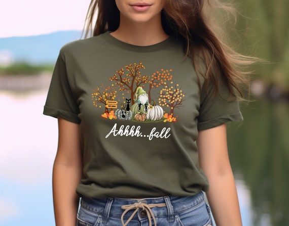 Fall Sweatshirt, Fall Shirt, Ahh Fall Shirt, Fall Season Shirt, Fall Leaves Shirt, Fall Gnome Shirt, Pumpkin Shirt, Autumn Shirt, Fall Tree