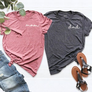 Mom and Dad Shirts, Mom and Dad Tees, Mom Pocket Tee, Dad Pocket Tee ...