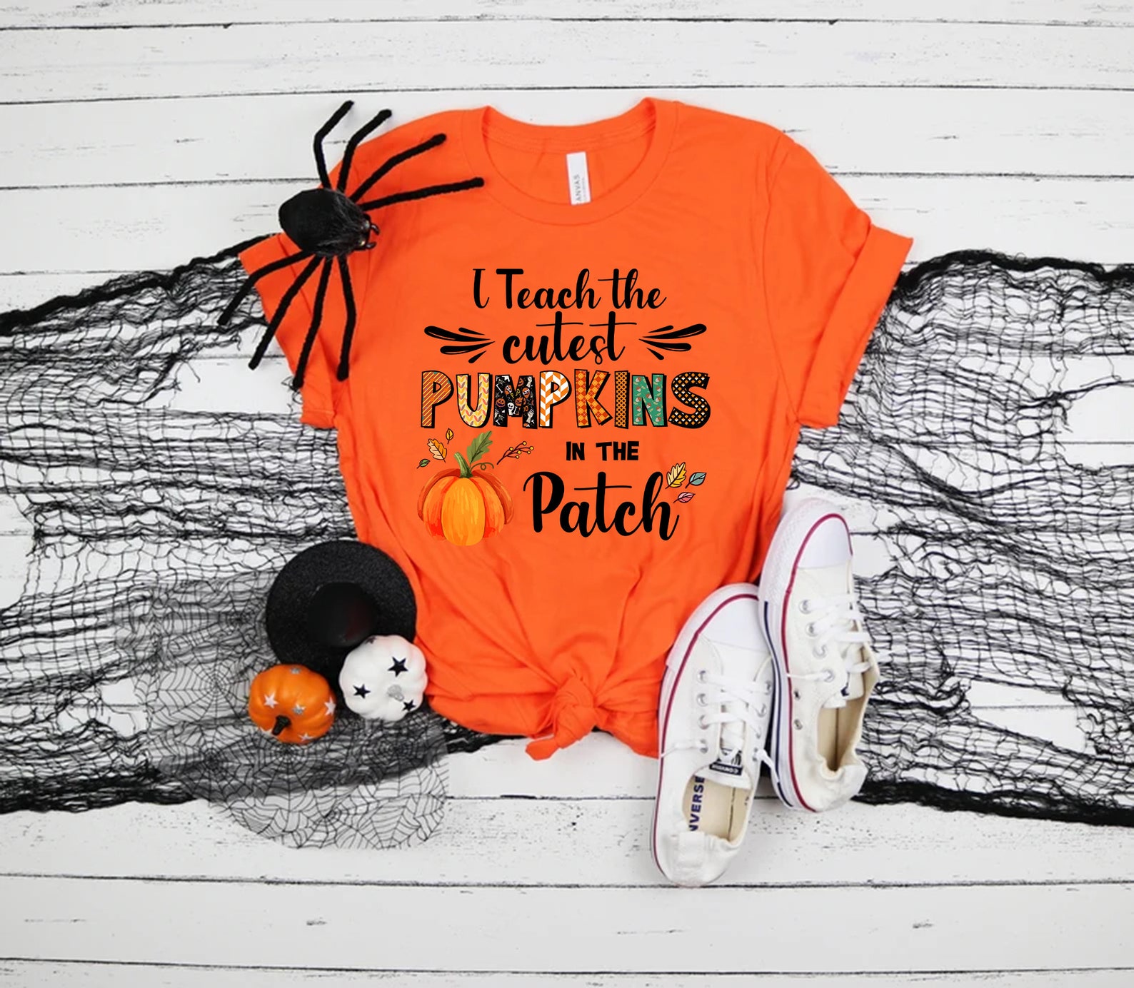 Fall Teacher Shirts Halloween Teacher Shirt Pumpkin Teacher Etsy