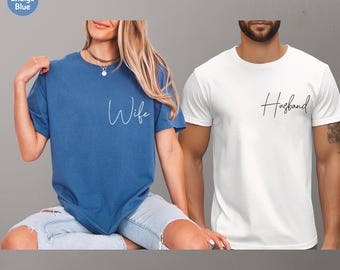 Wifey Hubby Shirt, Mr and Mrs Tee ,Just Married Shirt, Honeymoon Shirt, Wedding Shirt, Wife And Hubs Shirts, Couples Shirt, Bridal Gift Tees