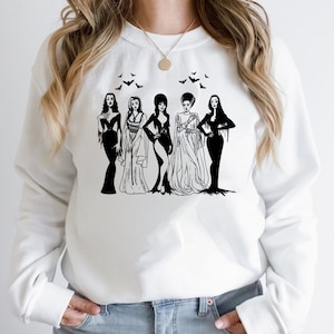 Spooky Girls Shirt, Halloween Friends Squad Shirt, Cute Halloween Shirt, Vampire Sweater, Halloween Gift for Her, Vampire Shirt, Halloween image 7