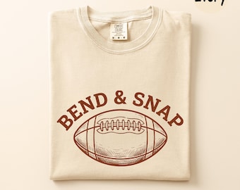 Comfort Colors® Bend and Snap Shirt, Funny Football Mom Gift Tee, Game Day Shirt for Women, Fall Football Season Shirt, Tis the Season Shirt