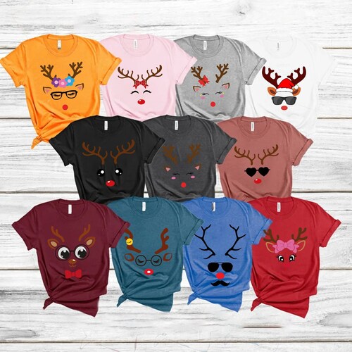 Funny Reindeer Shirts, Christmas Group Shirts, Winter Family Shirts, Cute Deer Shirt, Kids Holiday Shirt, Winter Shirt Teacher,Christmas Tee