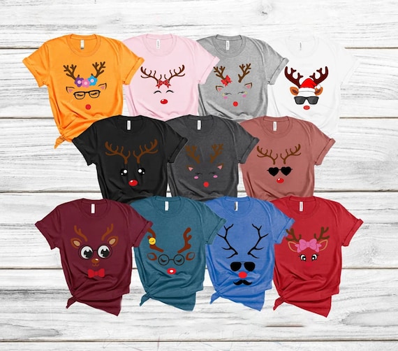 Funny Reindeer Shirts, Christmas Group Shirts, Winter Family Shirts, Cute  Deer Shirt, Kids Holiday Shirt, Winter Shirt Teacher,christmas Tee - Etsy