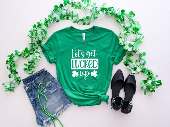 Womens Lets Day Drink St Pattys Day Shamrock Green T-Shirt Womens Lets Day Drink St Pattys Day Shamrock Green T-Shirt