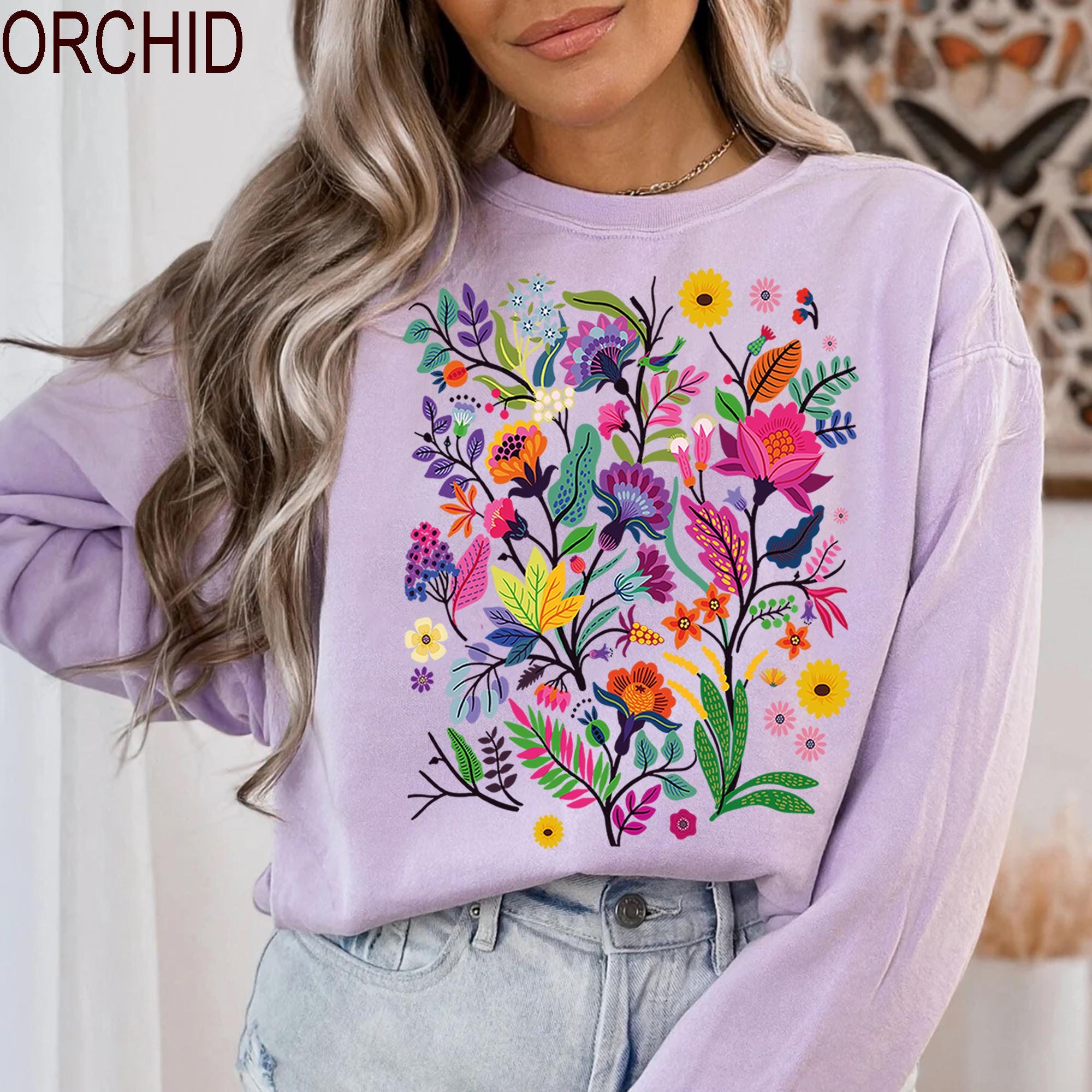 Comfort Colors® Wildflower Shirt, Wild Flowers Shirt, Floral Shirt ...