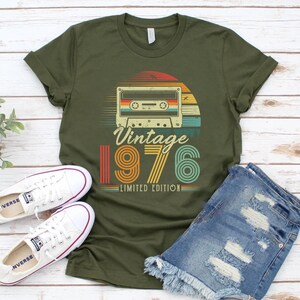 50th Birthday Gifts Shirt, Vintage 1976 Birthday Shirt, 50th Birthday Shirts, 50th Birthday Gifts for Men, 50th Birthday Gifts for Women Tee image 8