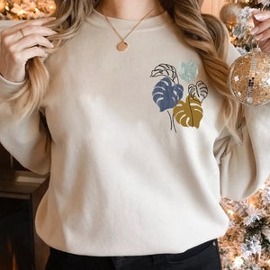 Monstera Shirt, Plant Lady Shirt, Plant Mama Crewneck, Plant Mama Gift, Plant Mom Shirt, Plant Shirt, Plant Lover Shirt, Plant Lady T-shirt image 2