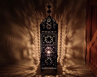 Moroccan Lantern, boho lantern, outdoor decor, outdoor lantern, candle lantern, boho candle holder, garden lantern decor, housewarming gift.