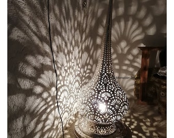 Moroccan Table Lamp: Intricate Home Decor Night Light