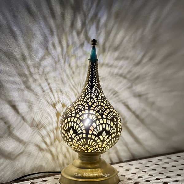 Lampe de table, lampe marocaine, lampe de chevet, lampe de bureau, lampe de chambre, lampe de table maximaliste marocaine de haute qualité pour new home gift.