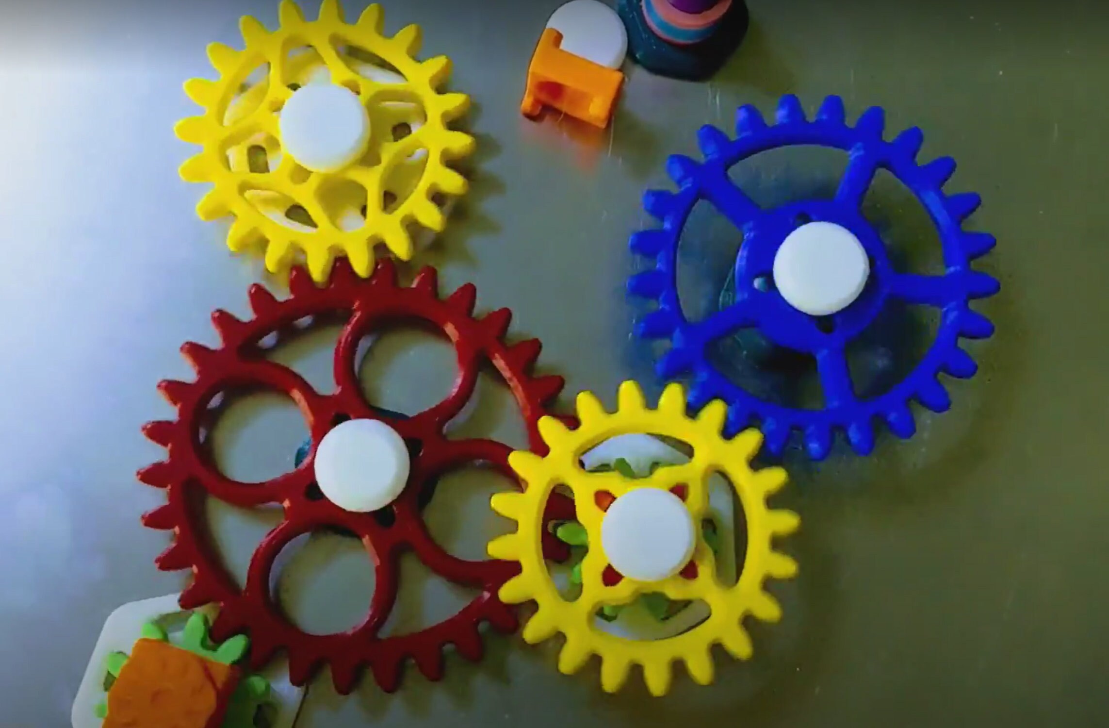 Mounted Gear Toys Machine Maker Base Set Etsy