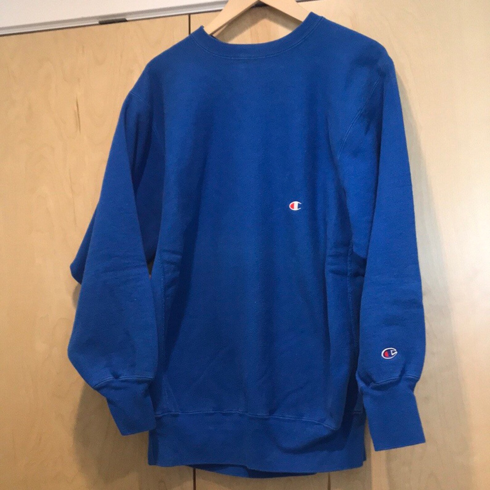 Authentic vintage true blue Champion sweatshirt | Etsy