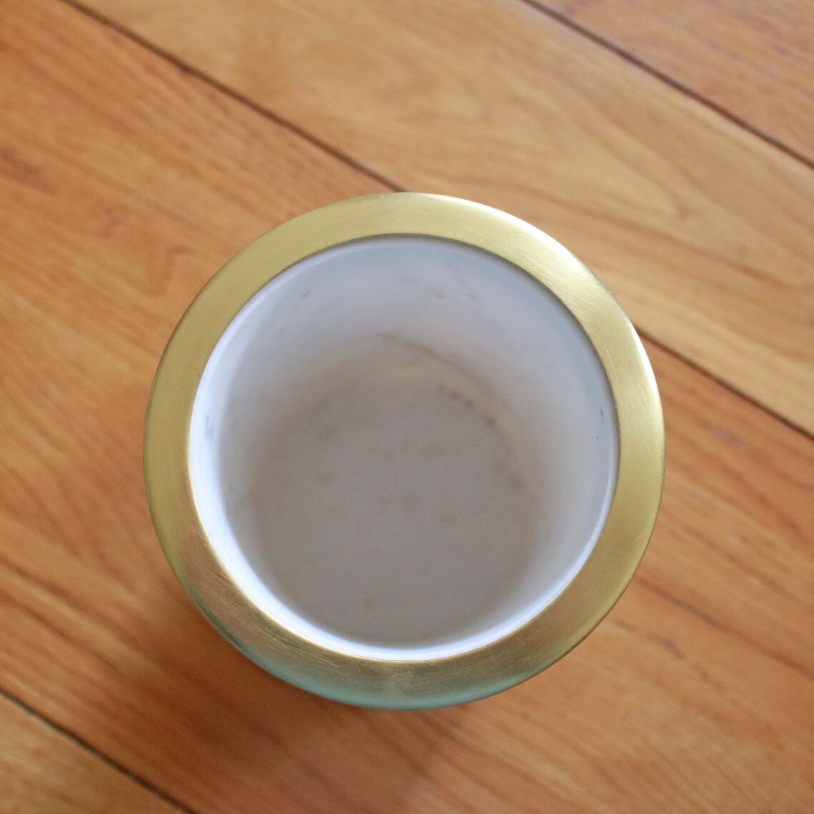 Stylish White Marble Utensil Holder With Brass Rim. Etsy UK