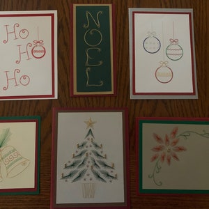 Cartes de Noël faites à la main
