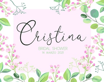 Wedding Foam Board Welcome Sign |  Custom Sign available in multiple sizes | Greenery Decorations for bridal parties, wedding reception,