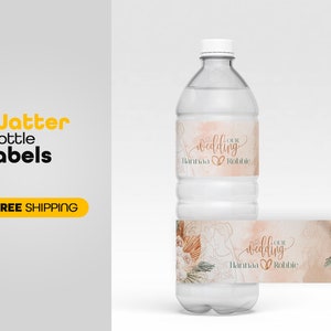 Water Bottle Labels, Happy Birthday Label, Water Labels, ,Waterproof Labels
