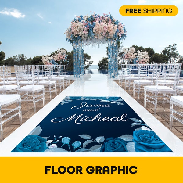 Floor Decal, customize your own floor sticker to match your theme. Perfect for Weddings and Parties.