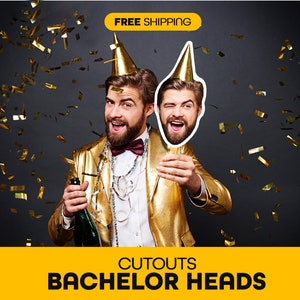 Head on a Stick, Custom Face Fans with Handles, Handheld Fan, Custom Fans, Bachelorette Fans, Big Large Face
