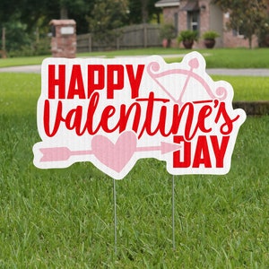 Valentijnsdag tuinbord: op maat gemaakt gegolfd plastic gazondecor
