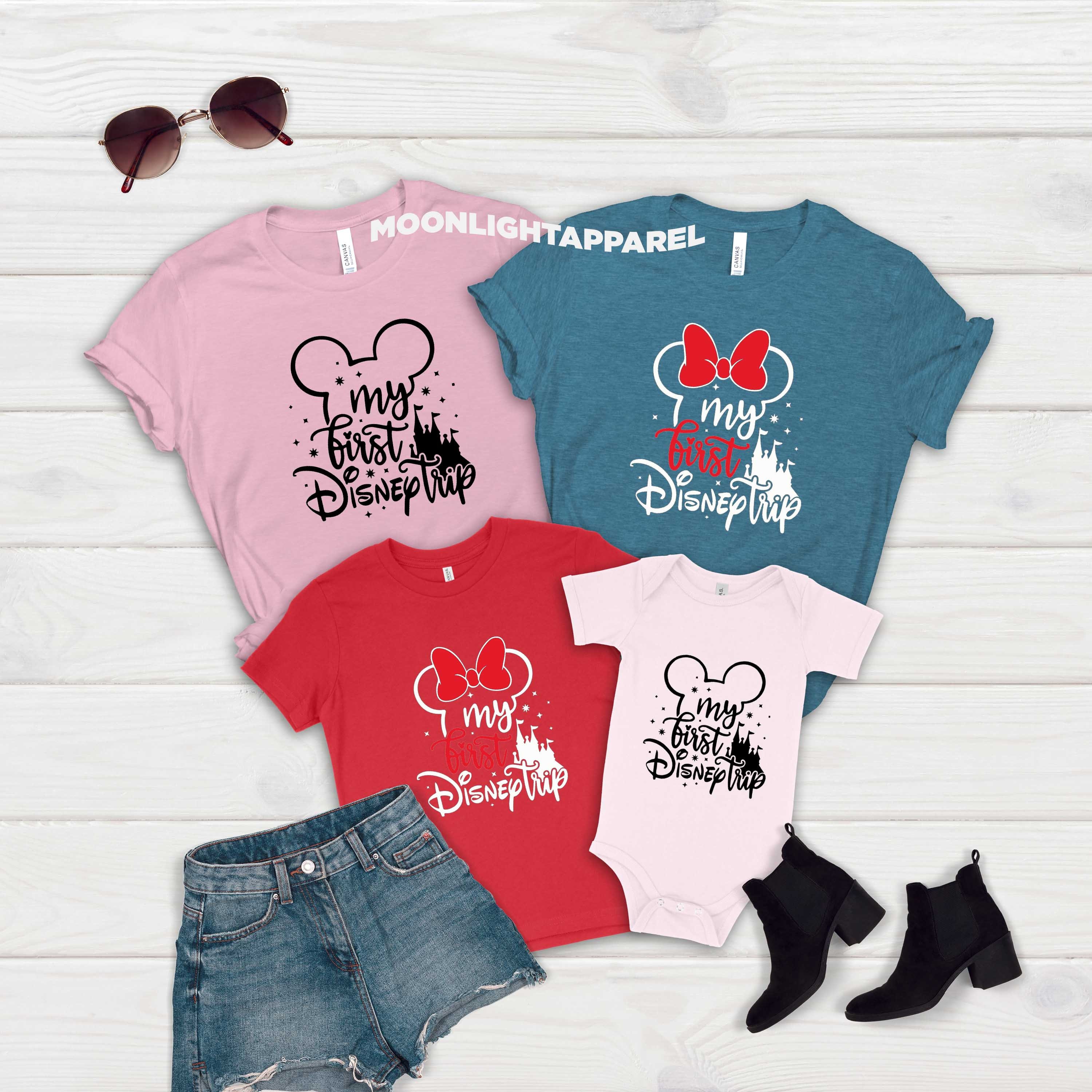 First Disney Trip T-shirt Disney Shirt Disney World Shirt | Etsy