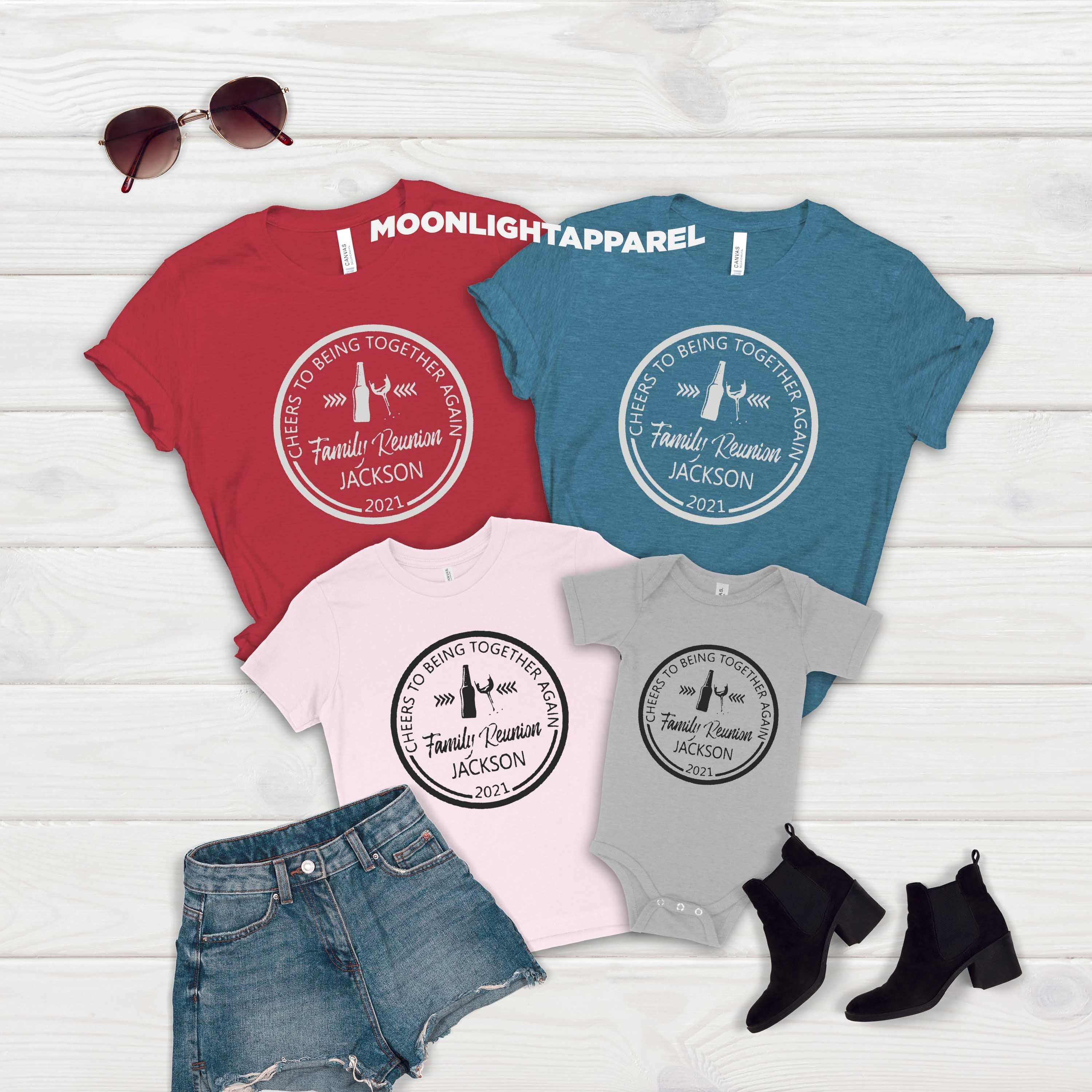 Custom family reunion 2021 tshirt family matching vacation  etsy