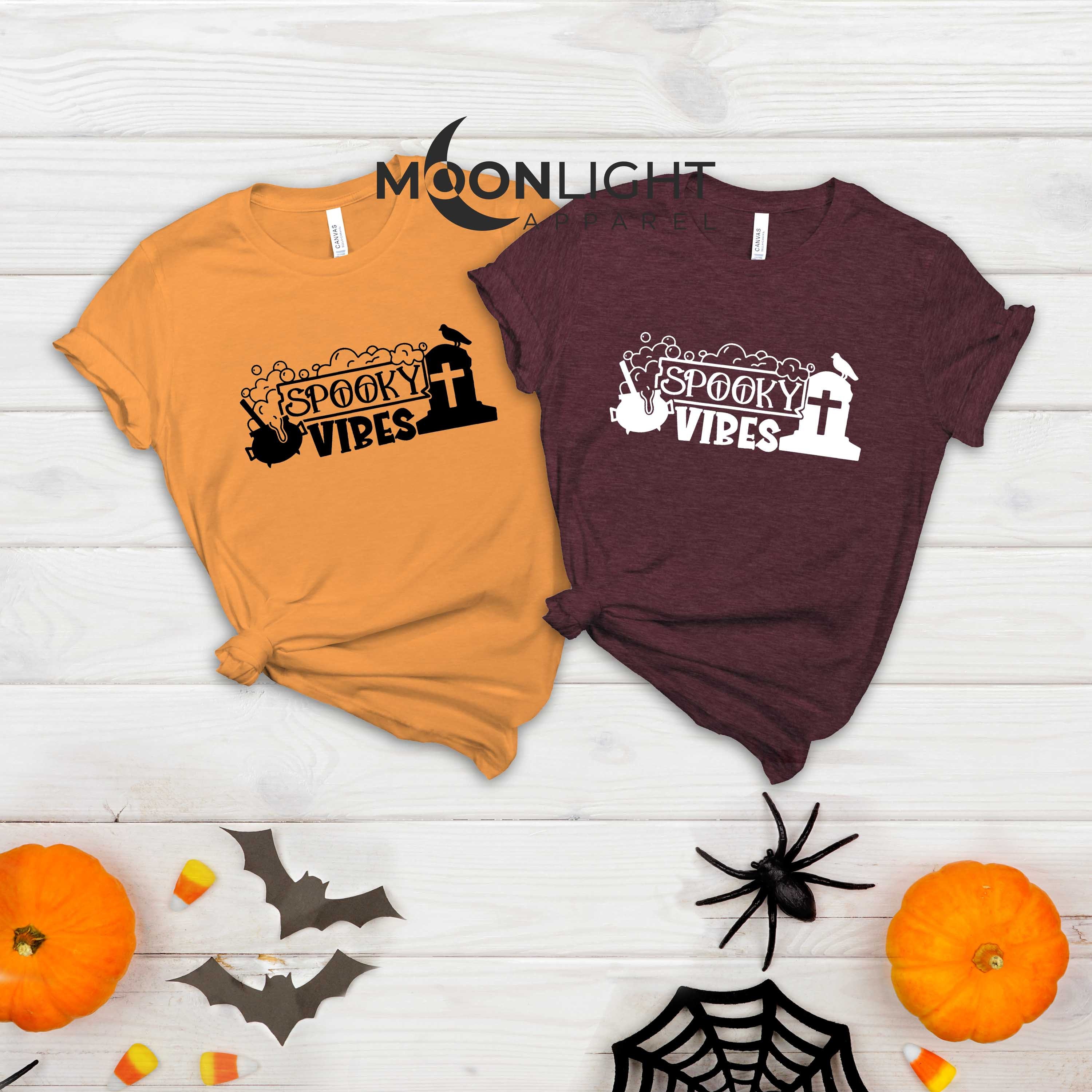 Spooky Vibes T-shirt Halloween Shirt Halloween Shirt For | Etsy