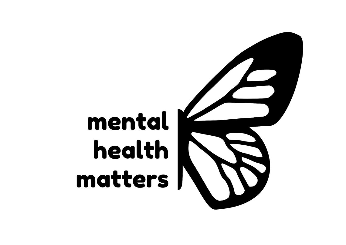 Mental health matters SVG butterfly SVG mental health Etsy