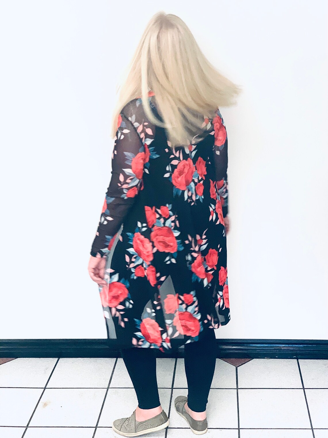 Sheer Duster Cardigan / Women's Long Sleeve Chiffon Light Etsy