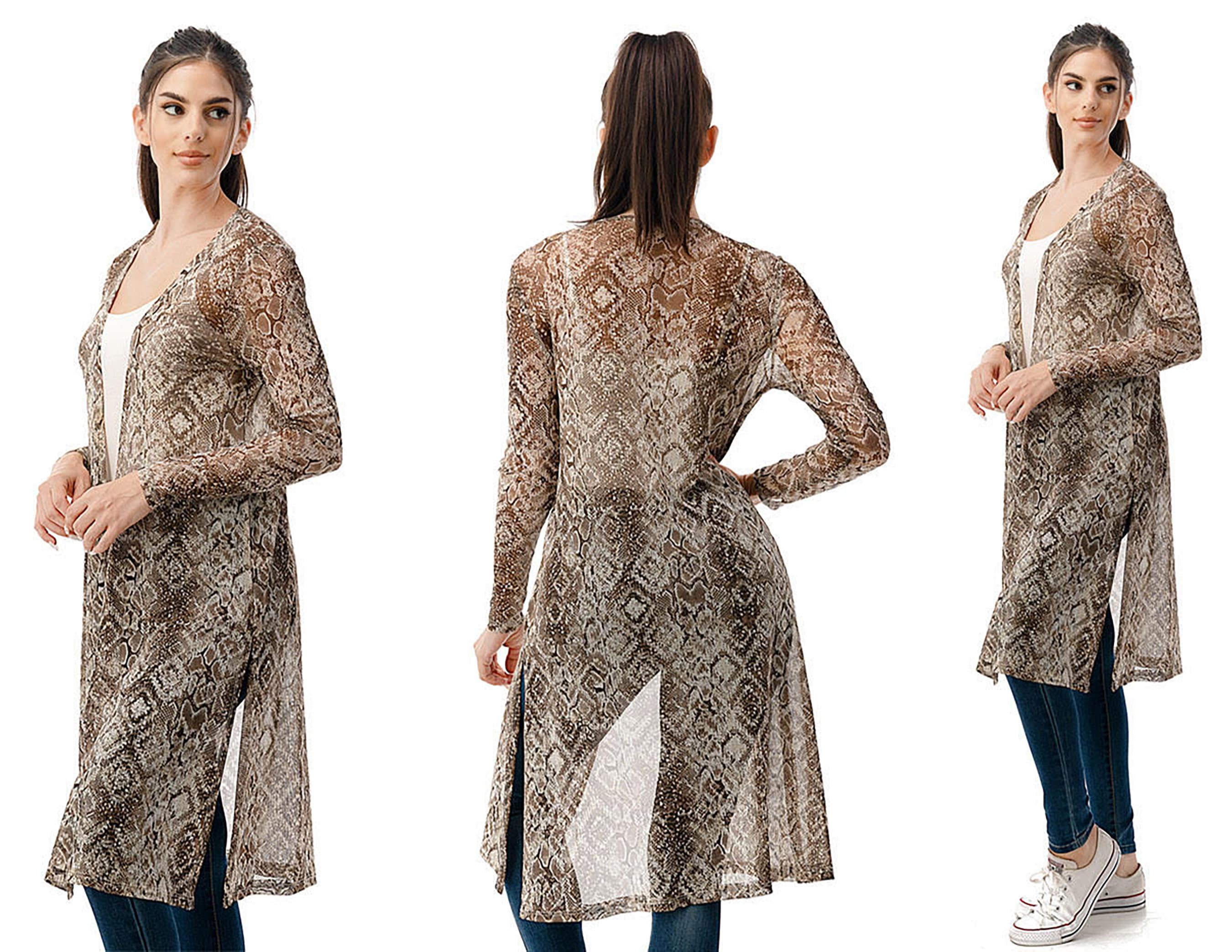 Sheer Duster Cardigan / Women's Long Sleeve Chiffon Light Etsy