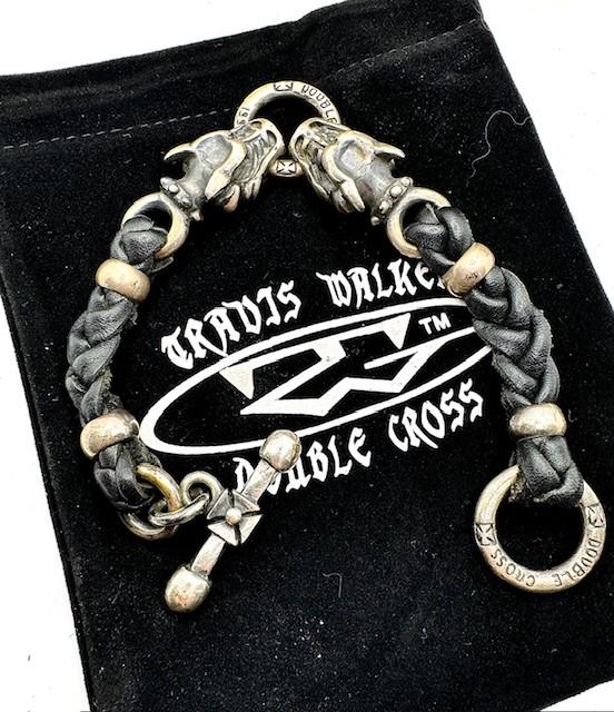 TRAVIS WALKER　DOUBLE CROSS Travis Walker Double Cross 1999 Leather 925 Silver Gargoyle