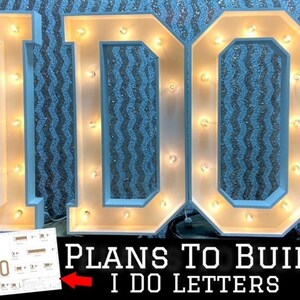 I Do Marquee Letters - Etsy