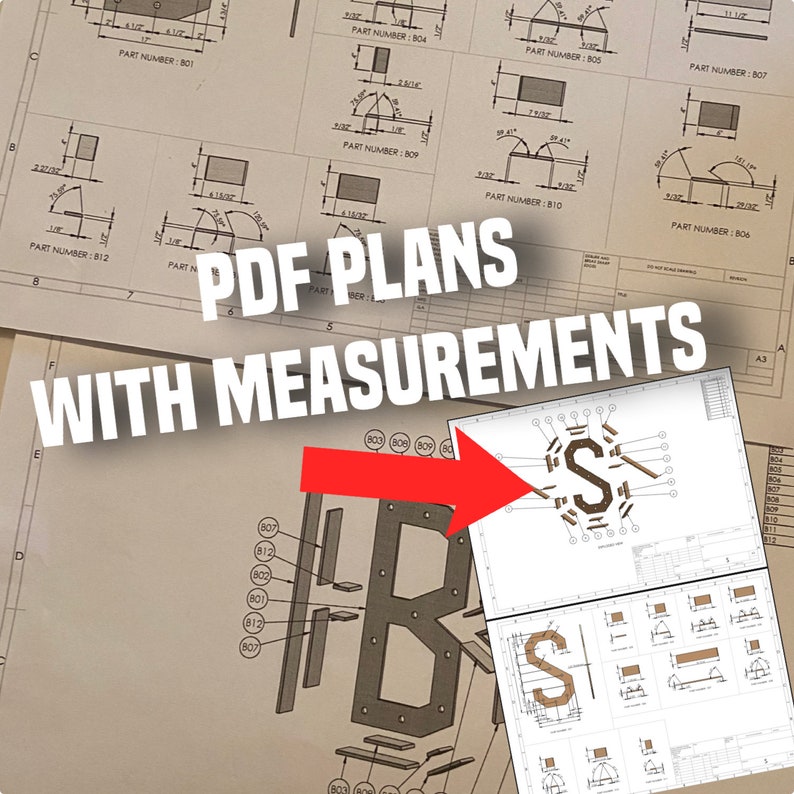 3ft Letter A Marquee Build Plans Digital Template For Etsy Ireland