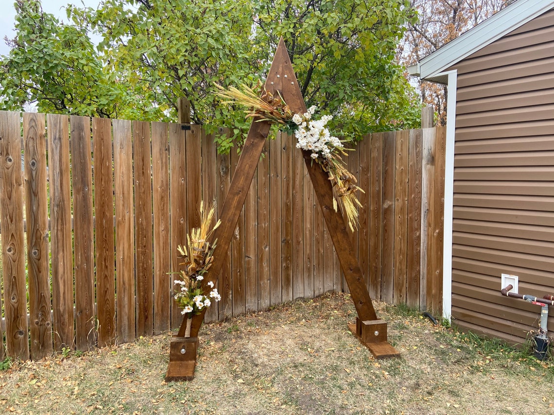 Triangle Arch Building Plans DIY Wedding Arbor Etsy