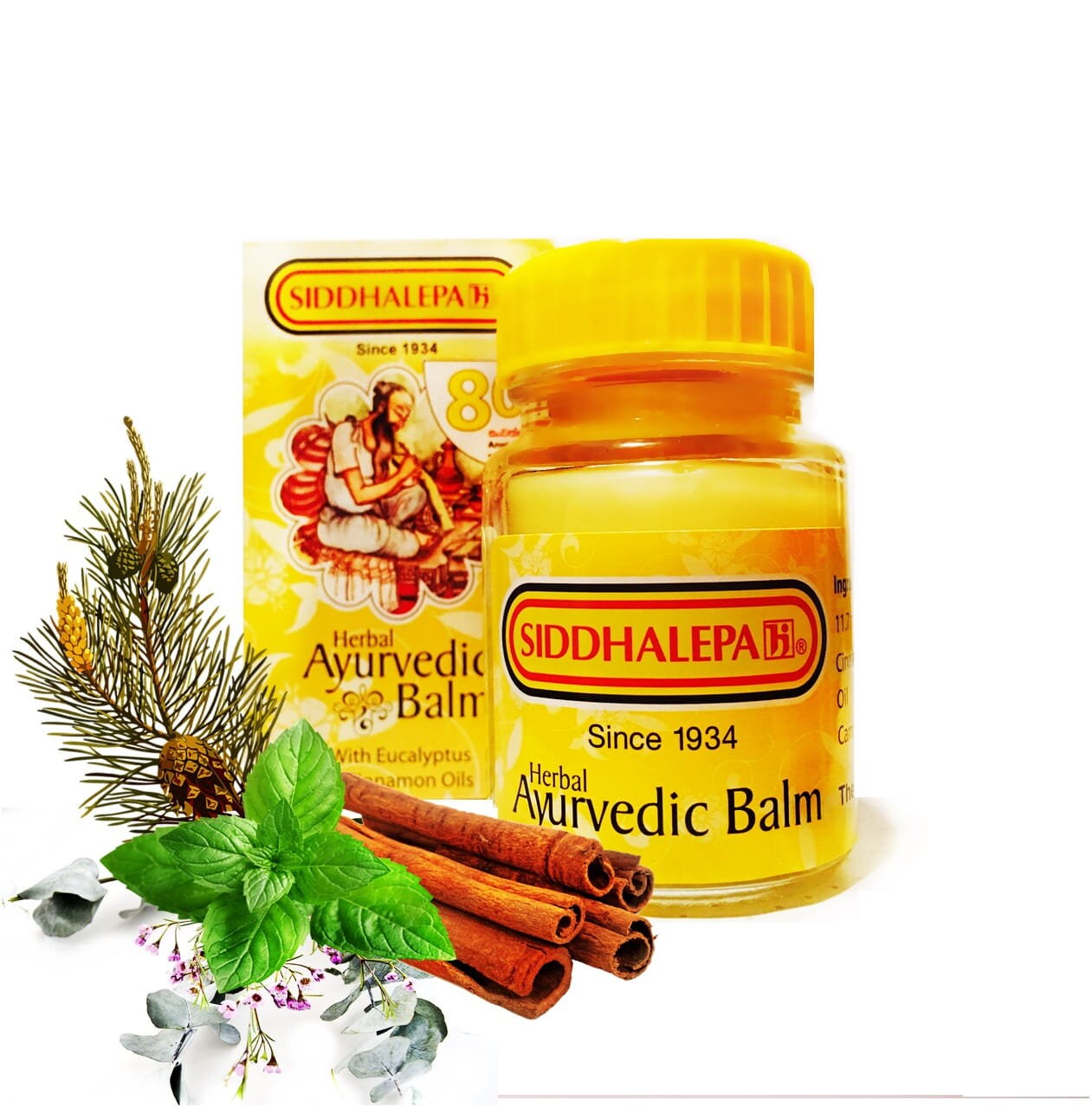 Ceylon Herbal Siddhalepa Ayurvedic Balm Pain Headaches Cold Etsy