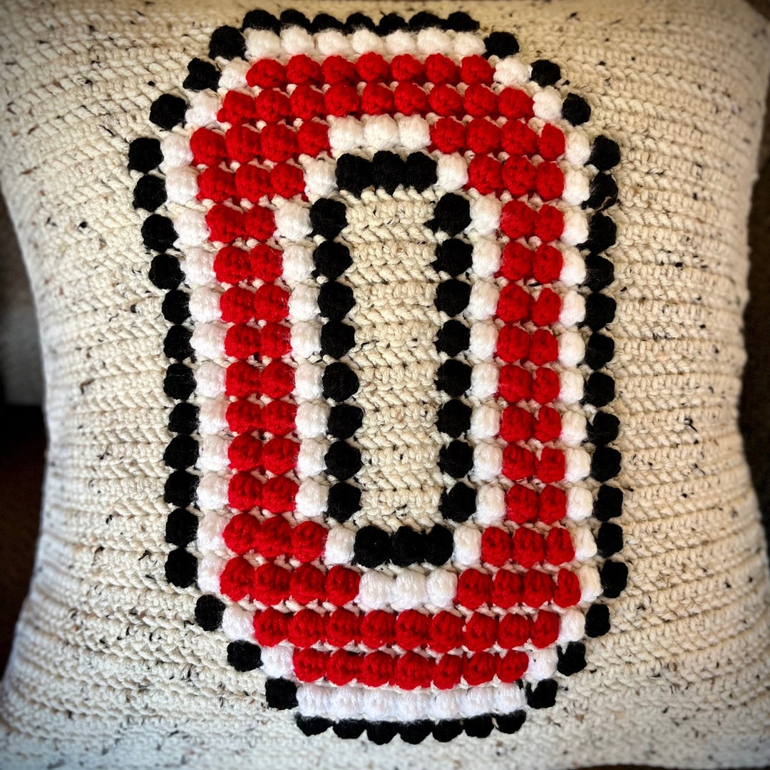 PATTERN Block O Pillow Cover Crochet - Etsy