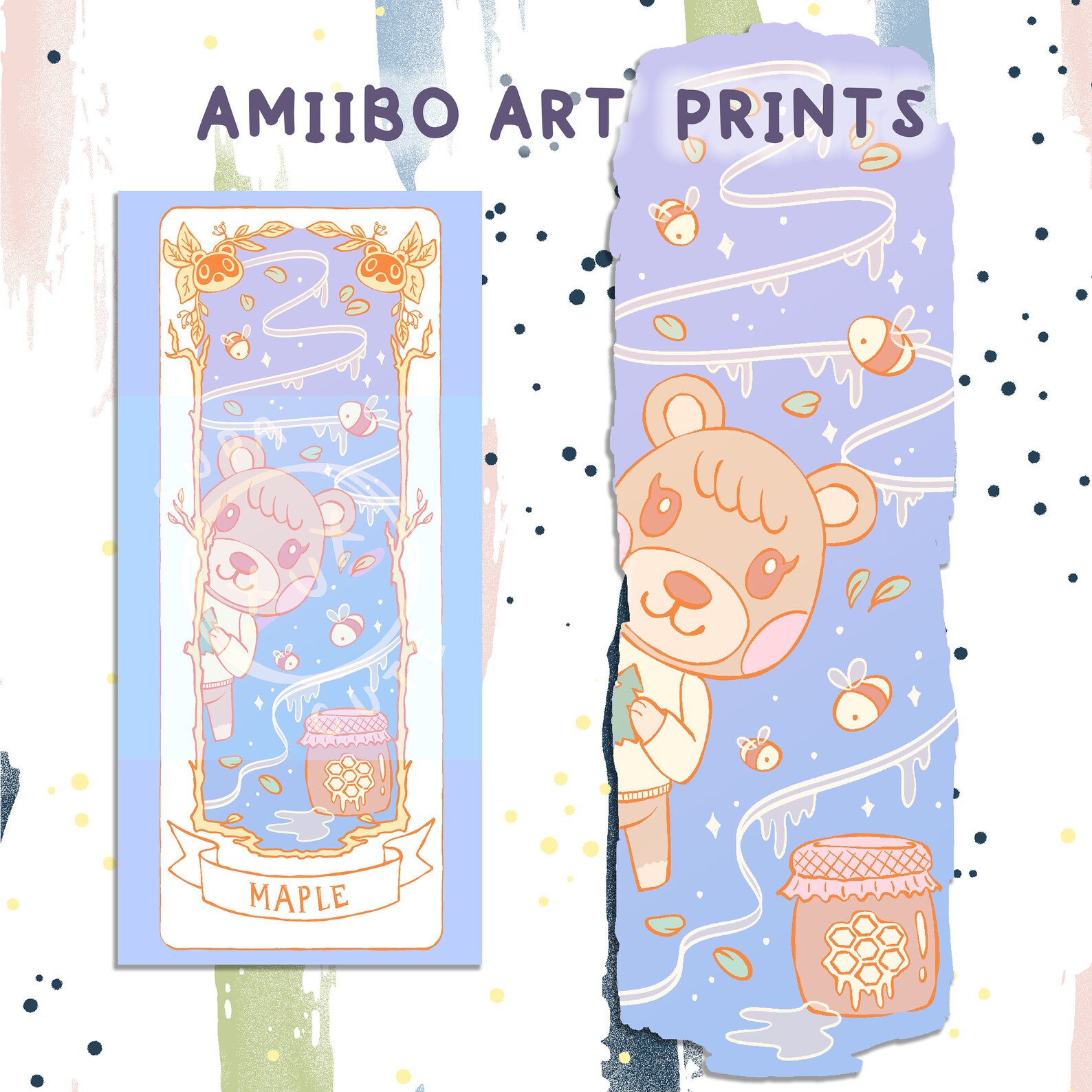 ANIMAL CROSSING Maple Art Print Amiibo CCS Style Card Etsy