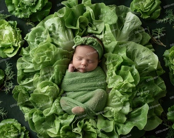 Digital Backdrop Newborn Vegetable Basket. Newborn Prop Vegetable. Newborn Photography, Digital background, Photoshop Overlays