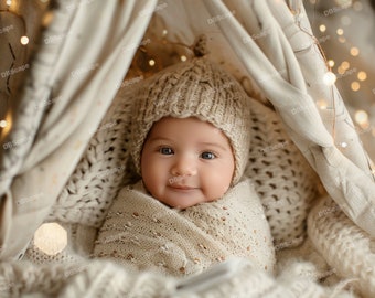 Digital Backdrop Newborn Baby Camping face insert, Newborn Digital Backdrop, face insert,  Digital background, Photoshop Overlays