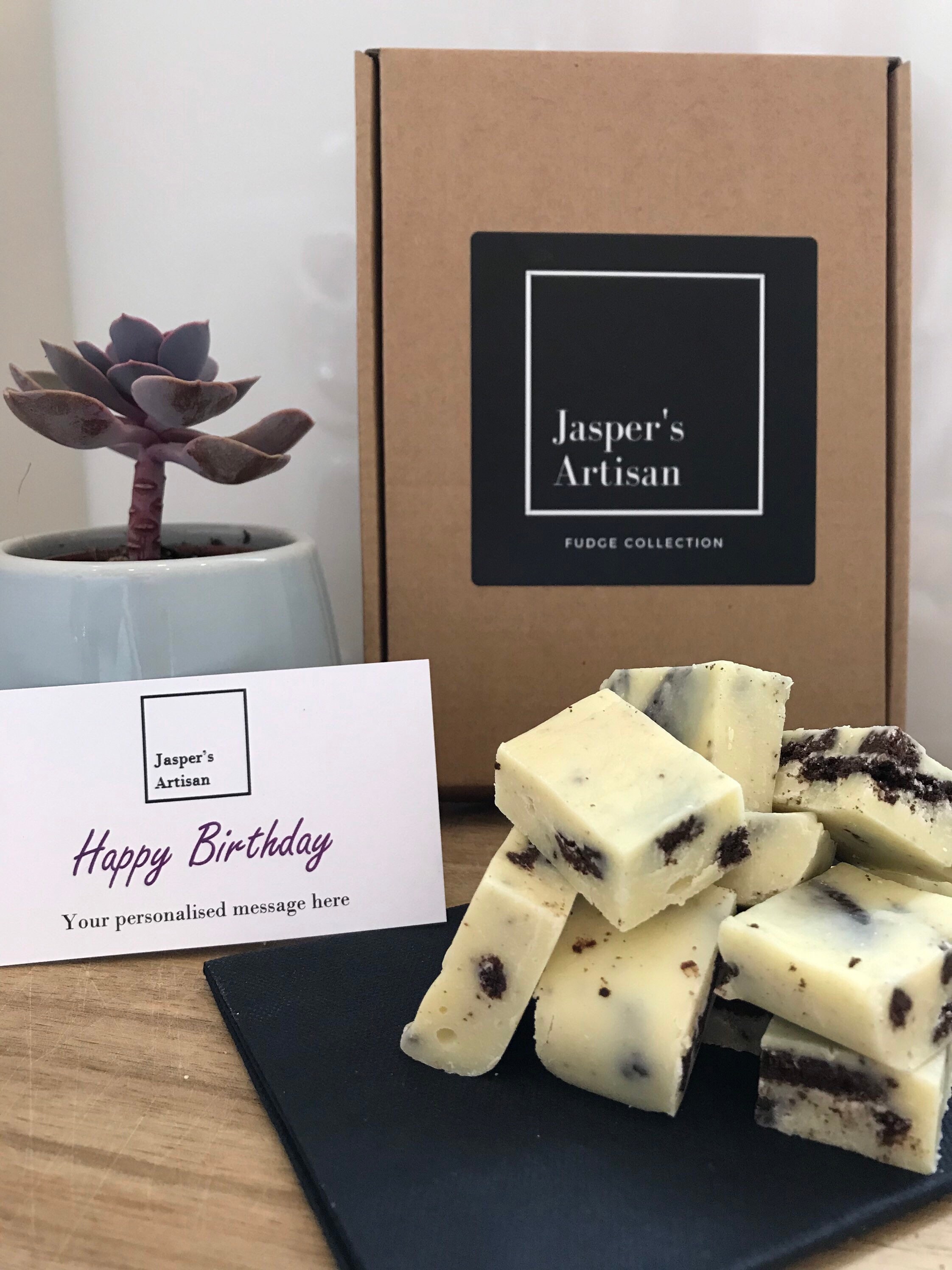 Happy Birthday Chocolate Fudge Gift Box in different sizes Etsy