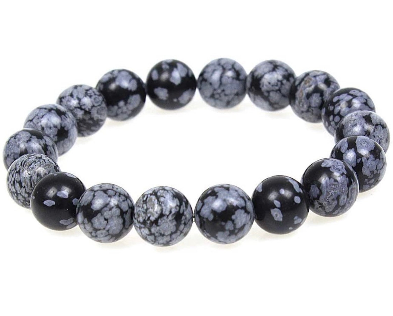 snowflake obsidian bracelet snowflake obsidian bracelet