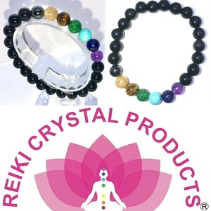 Protection Gemstones Black Ob Lapis Green J Tiger Eye Citrine Sz 7